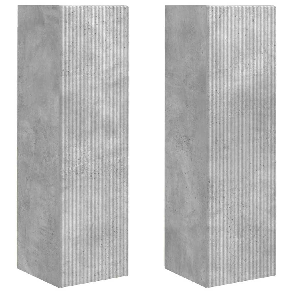 vidaXL Szafka pod telewizor 2 pcs Betonowy 30 x 31 x 100 cm