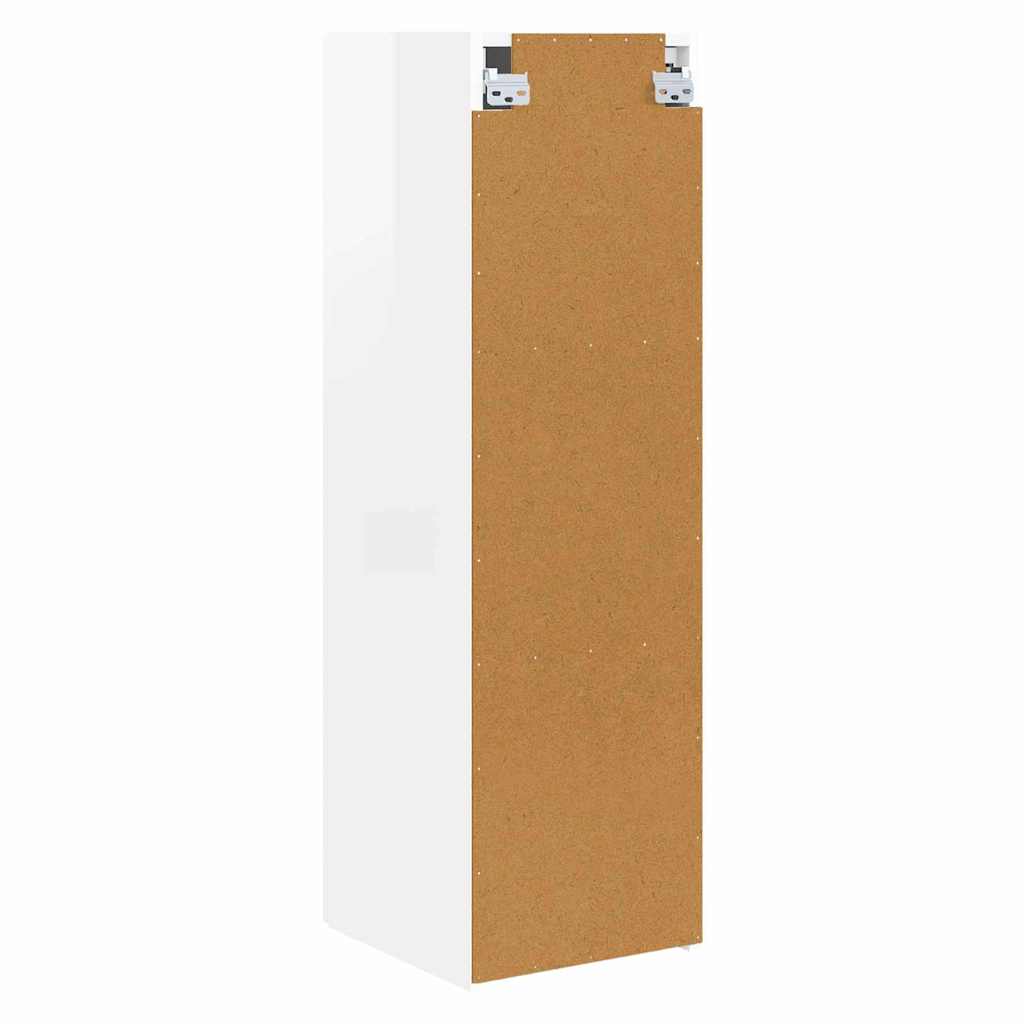 vidaXL Szafka pod telewizor 2 pcs Błyszcząca biel 30 x 31 x 100 cm