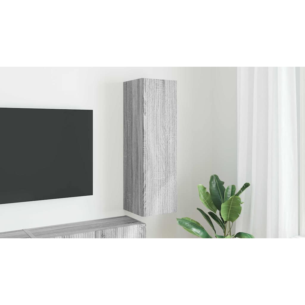 vidaXL Szafka pod telewizor 30 x 31 x 100 cm Szary Sonoma