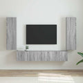 vidaXL Szafka pod telewizor 2 pcs Szary Sonoma 30 x 31 x 100 cm