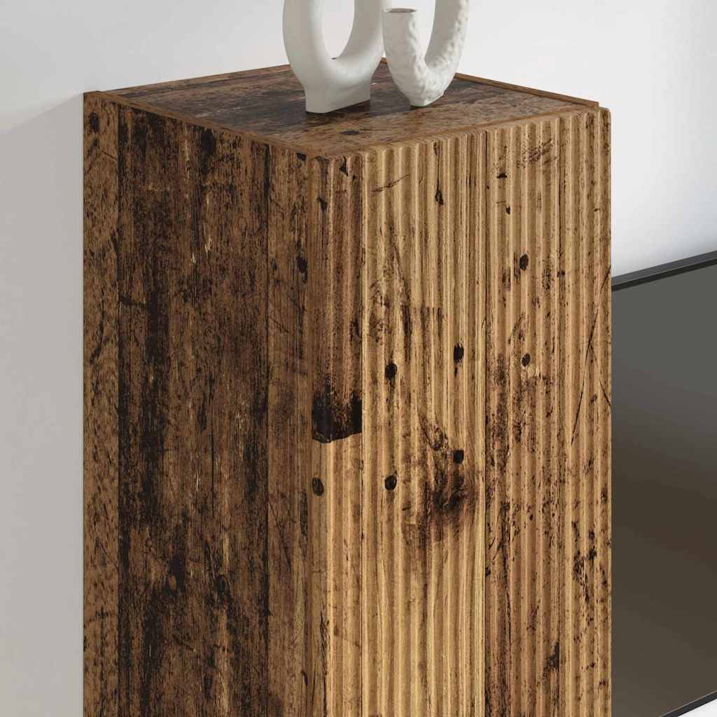 vidaXL Szafka pod telewizor 2 pcs Stare drewno 30 x 31 x 100 cm