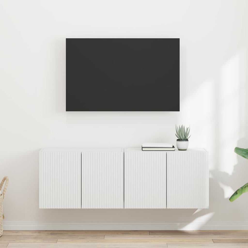 vidaXL Szafka pod telewizor 2 szt. Biały Drewno inżynieryjne