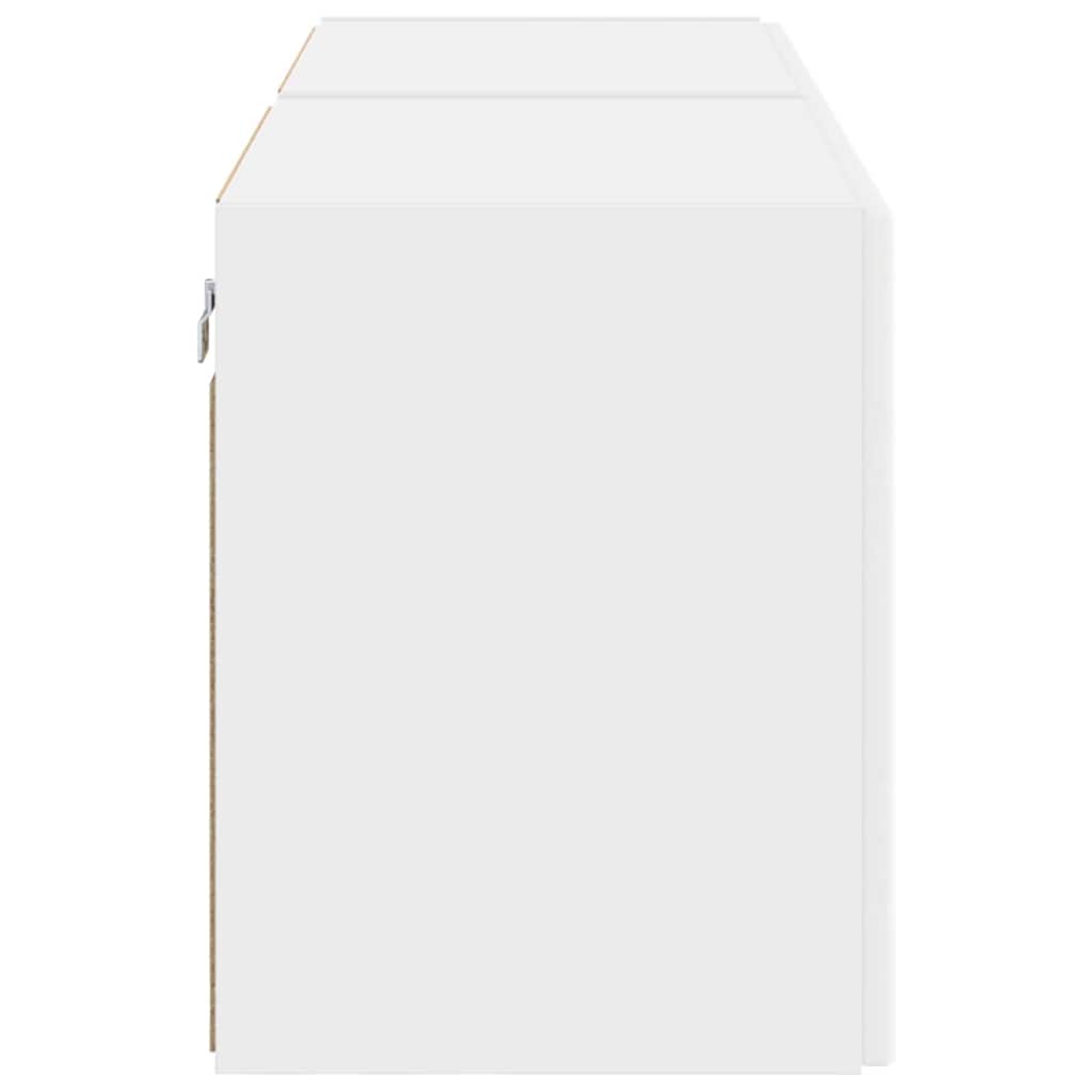 vidaXL Szafka pod telewizor 2 pcs Biały 59,5 x 31 x 40 cm