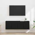 vidaXL Szafka pod telewizor 2 pcs Czarny 59,5 x 31 x 40 cm
