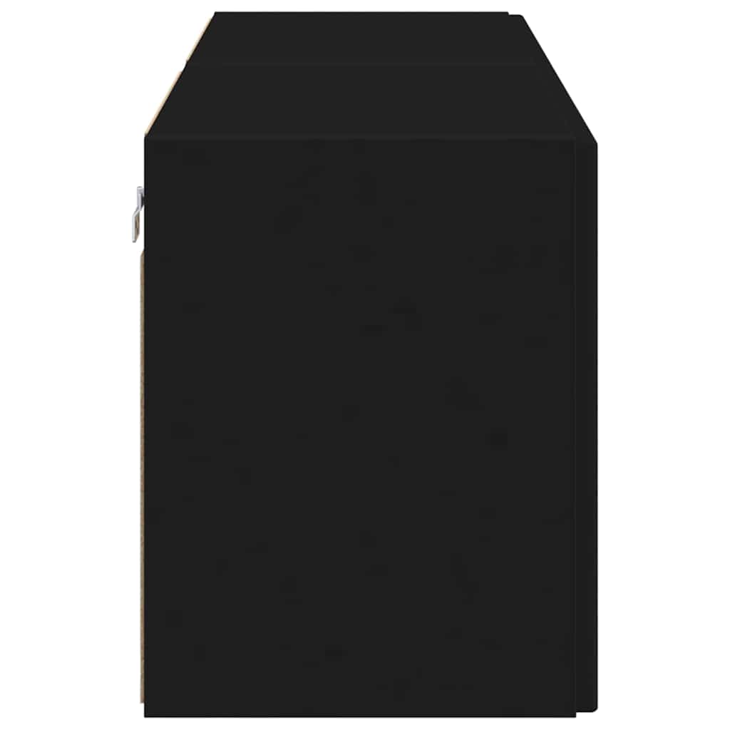 vidaXL Szafka pod telewizor 2 pcs Czarny 59,5 x 31 x 40 cm