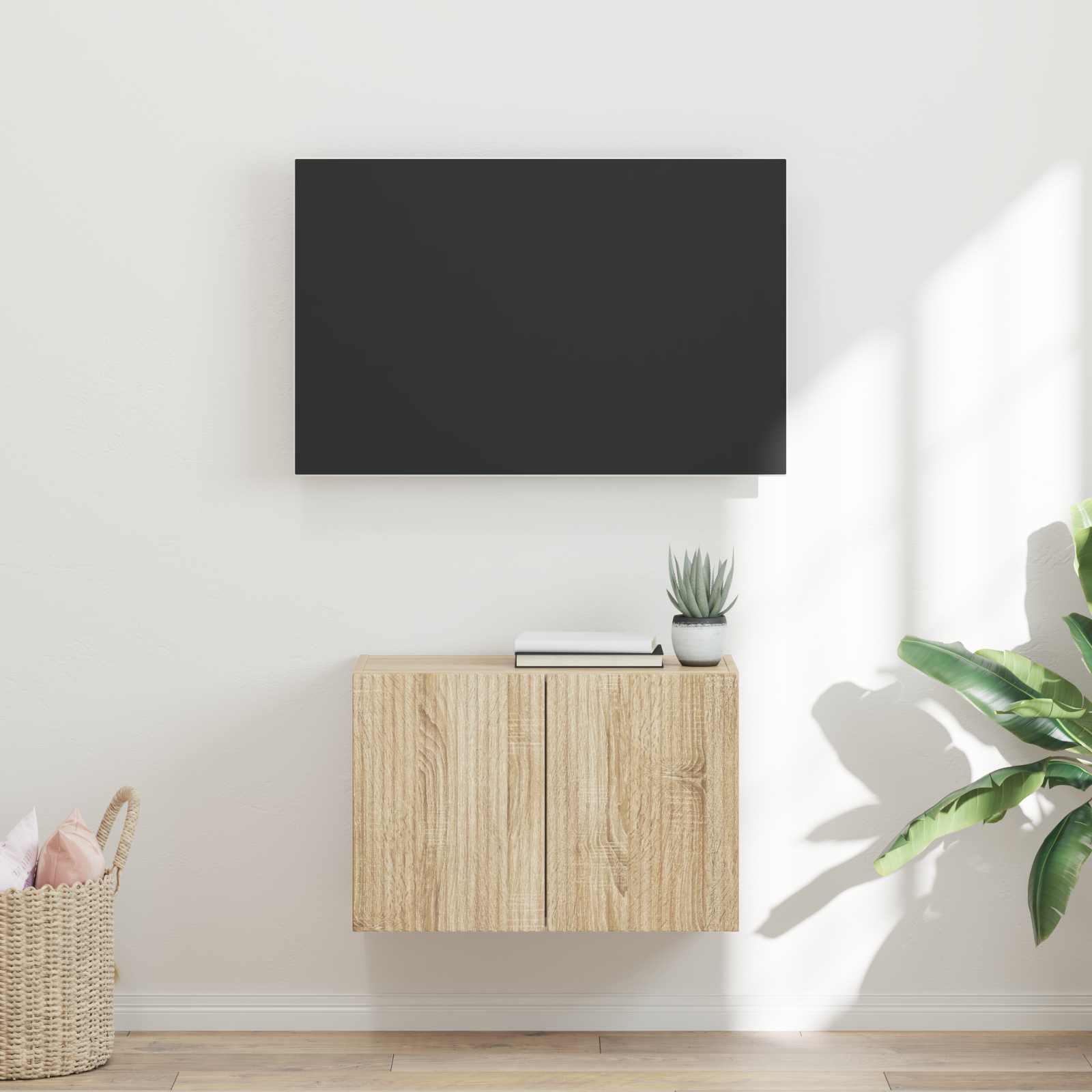 vidaXL Szafka pod telewizor 59,5 x 31 x 40 cm Dąb Sonoma