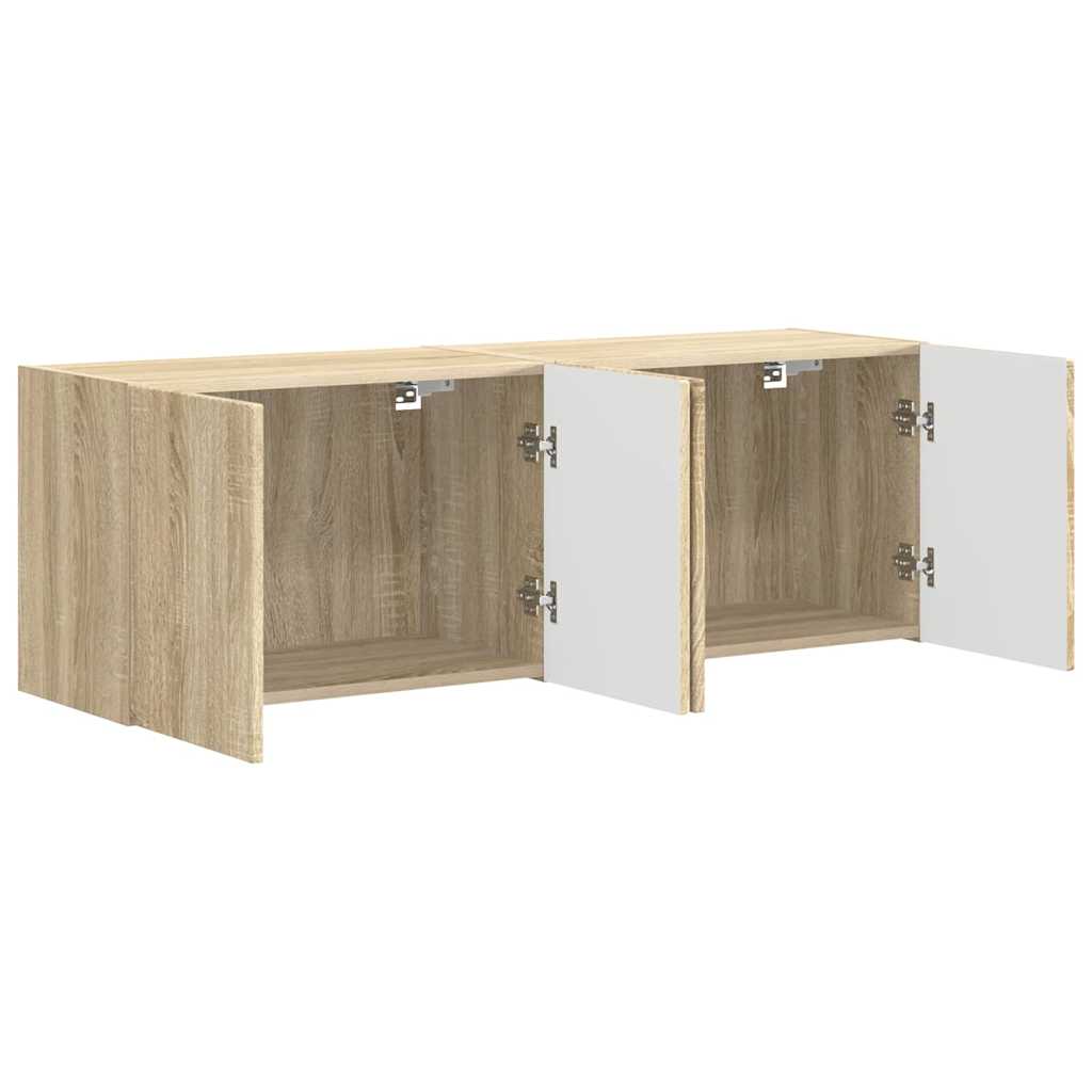 vidaXL Szafka pod telewizor 2 pcs Dąb Sonoma 59,5 x 31 x 40 cm