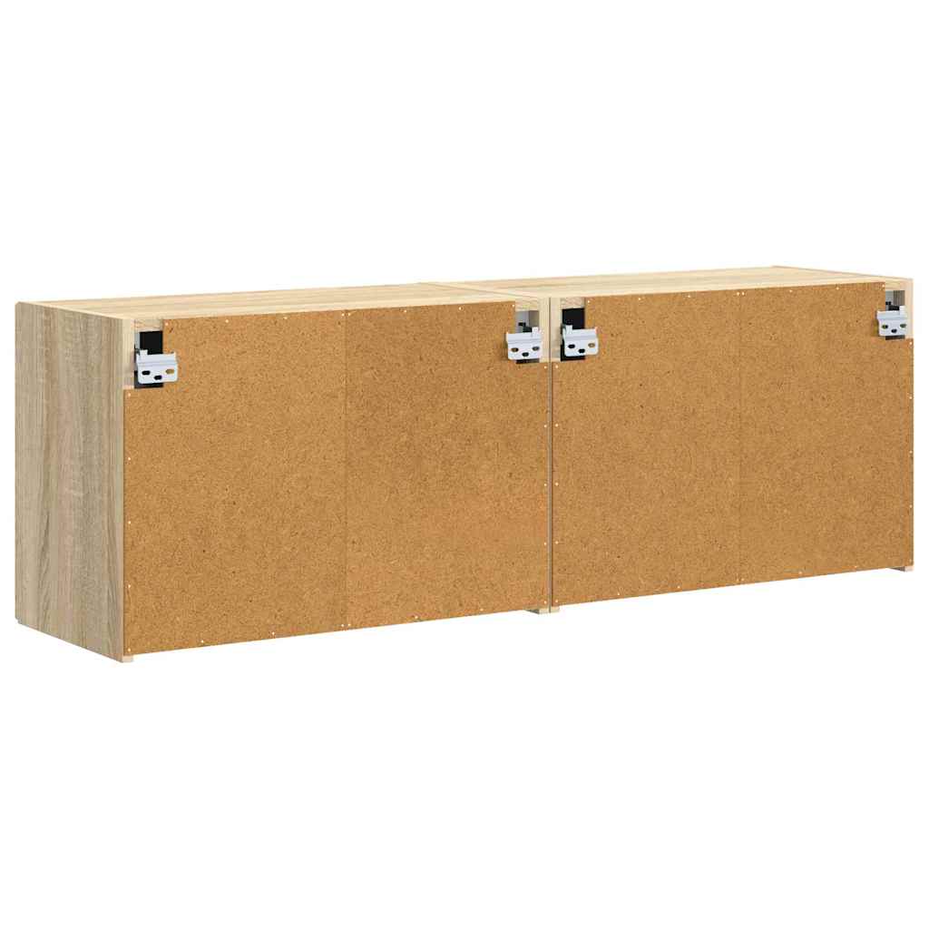 vidaXL Szafka pod telewizor 2 pcs Dąb Sonoma 59,5 x 31 x 40 cm