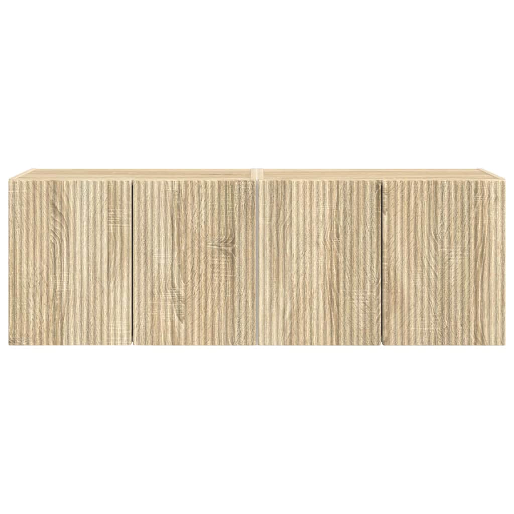 vidaXL Szafka pod telewizor 2 pcs Dąb Sonoma 59,5 x 31 x 40 cm