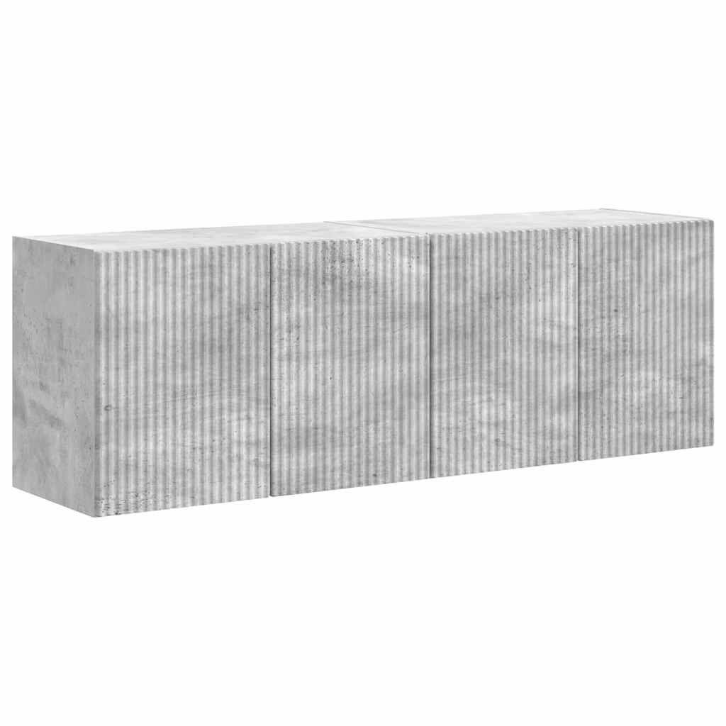 vidaXL Szafka pod telewizor 2 pcs Betonowy szary 59,5 x 31 x 40 cm