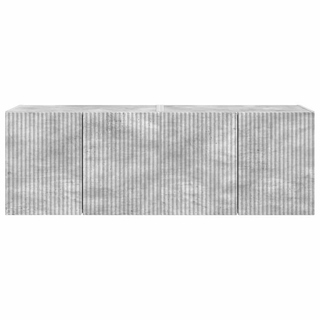 vidaXL Szafka pod telewizor 2 pcs Betonowy szary 59,5 x 31 x 40 cm