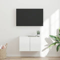 vidaXL Szafka pod telewizor Wysoki połysk biały 59,5 x 31 x 40 cm