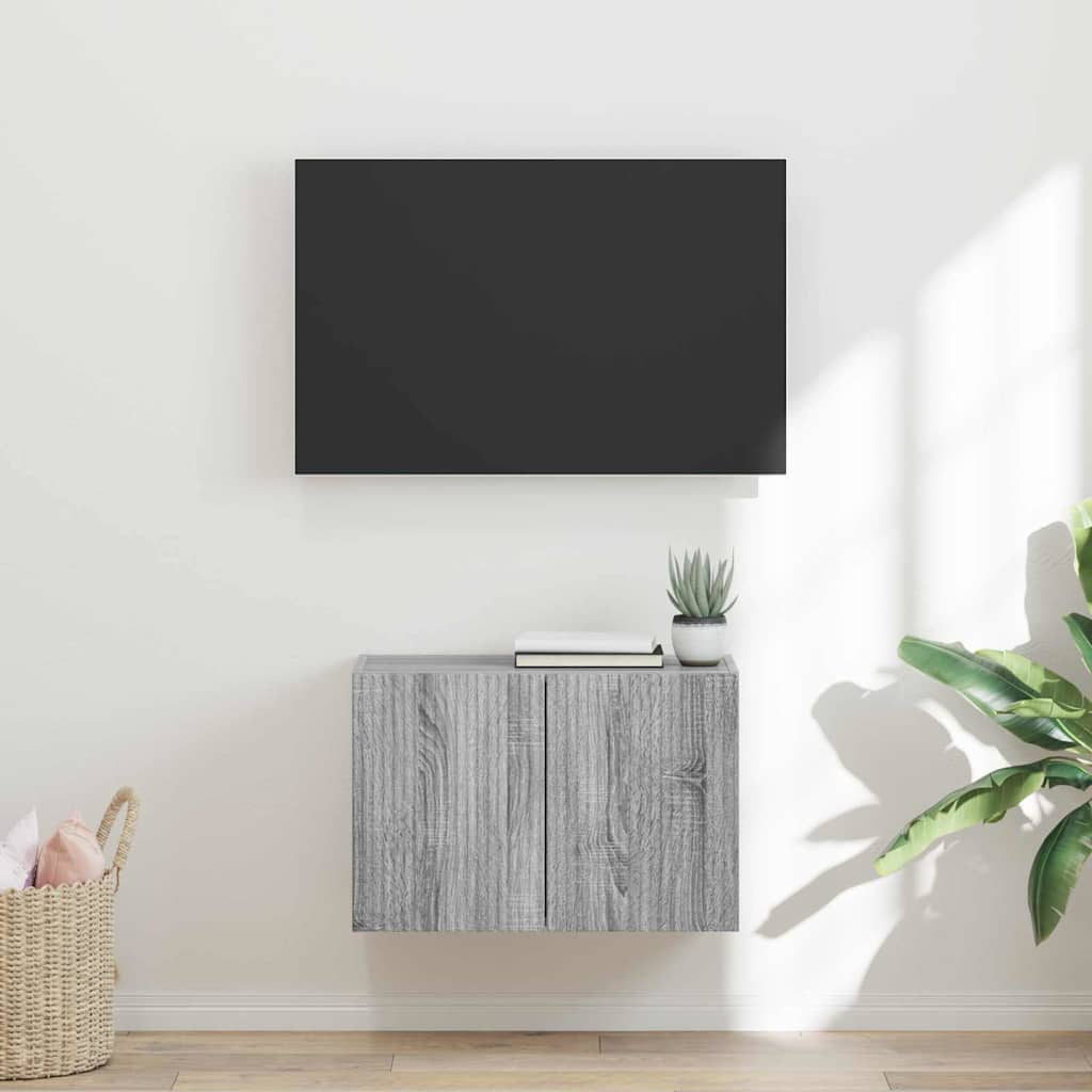 vidaXL Szafka pod telewizor Szary Sonoma 59,5 x 31 x 40 cm