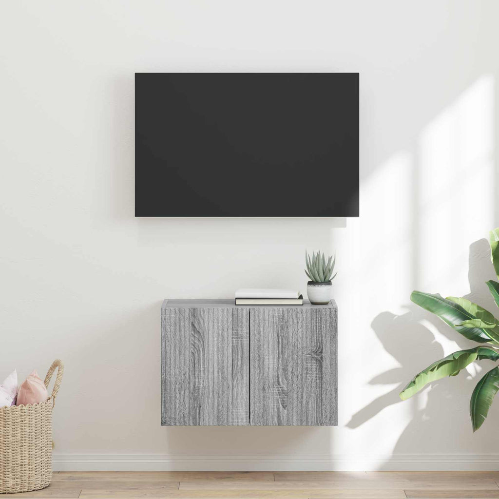 vidaXL Szafka pod telewizor 59,5 x 31 x 40 cm Szary Sonoma