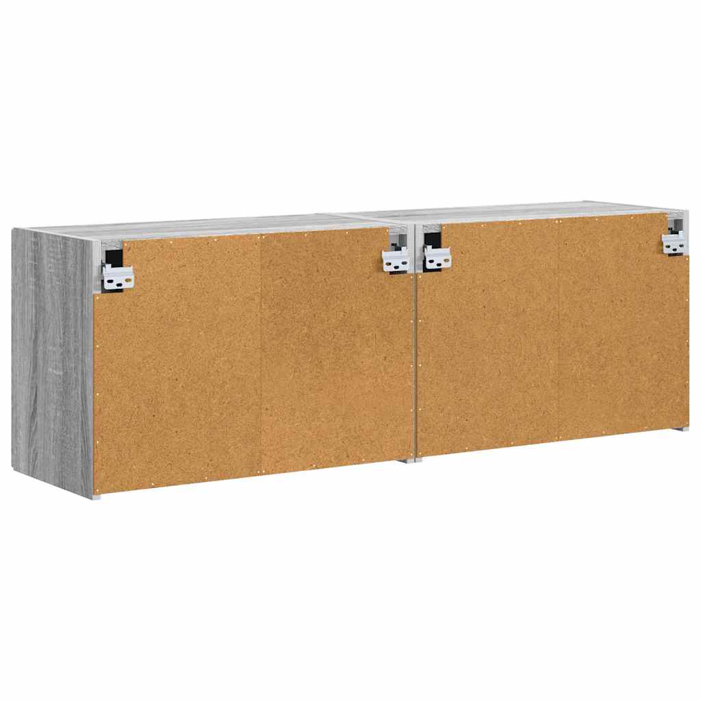 vidaXL Szafka pod telewizor 2 pcs Szary Sonoma 59,5 x 31 x 40 cm