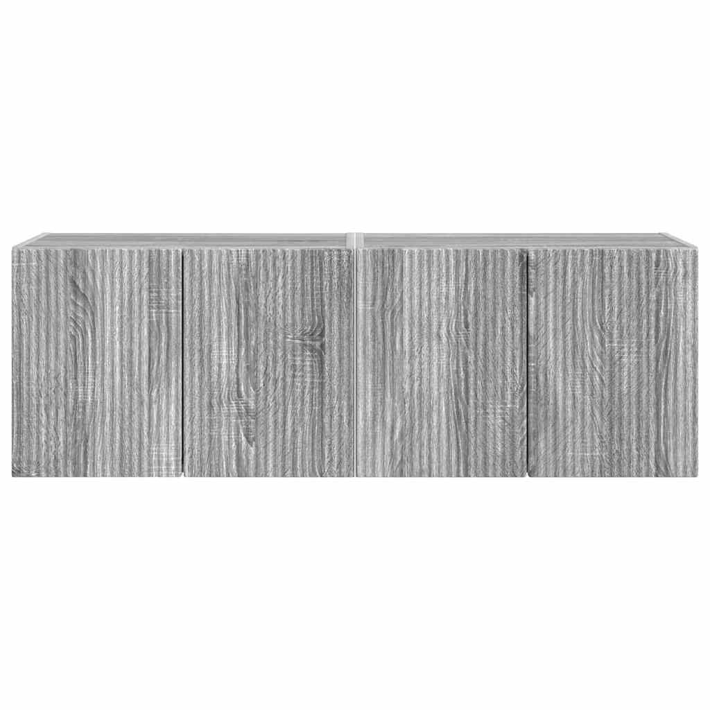 vidaXL Szafka pod telewizor 2 pcs Szary Sonoma 59,5 x 31 x 40 cm