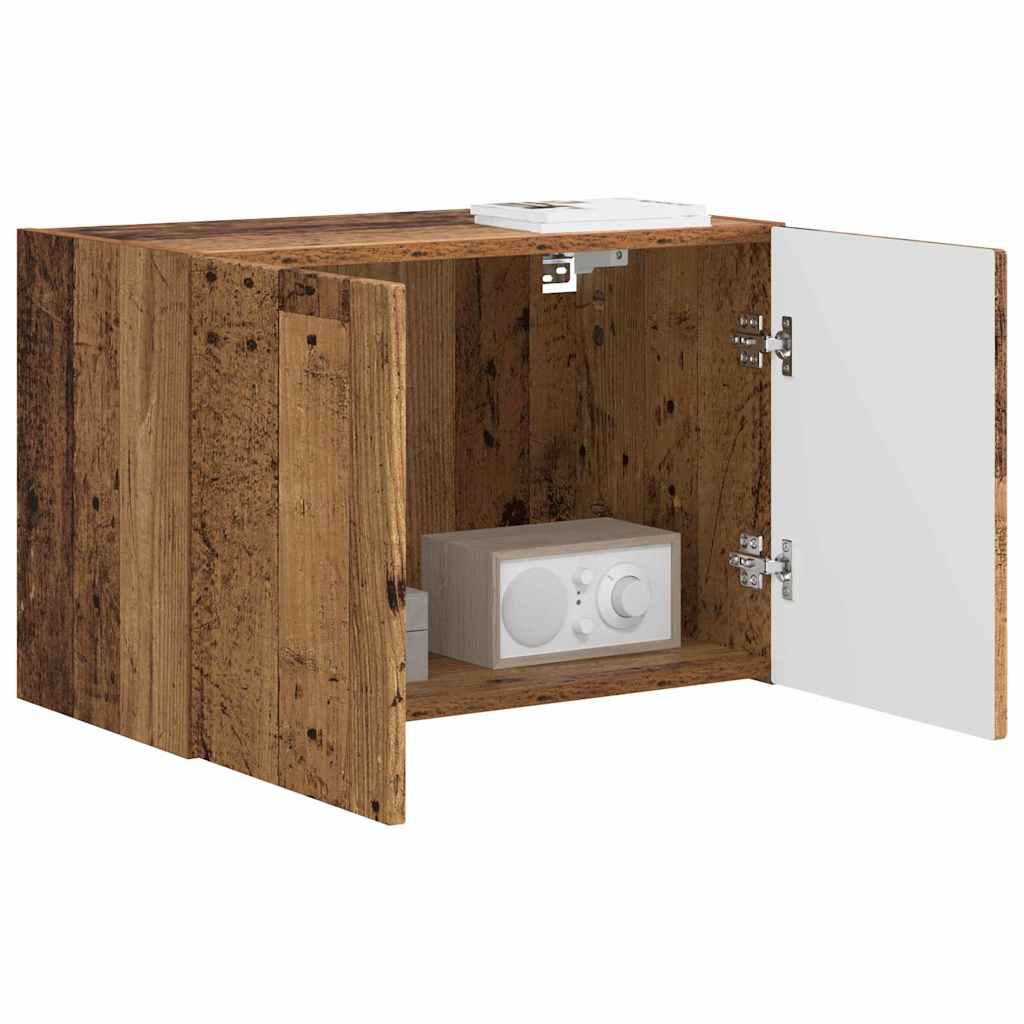 vidaXL Szafka pod telewizor Stare drewno 59,5 x 31 x 40 cm