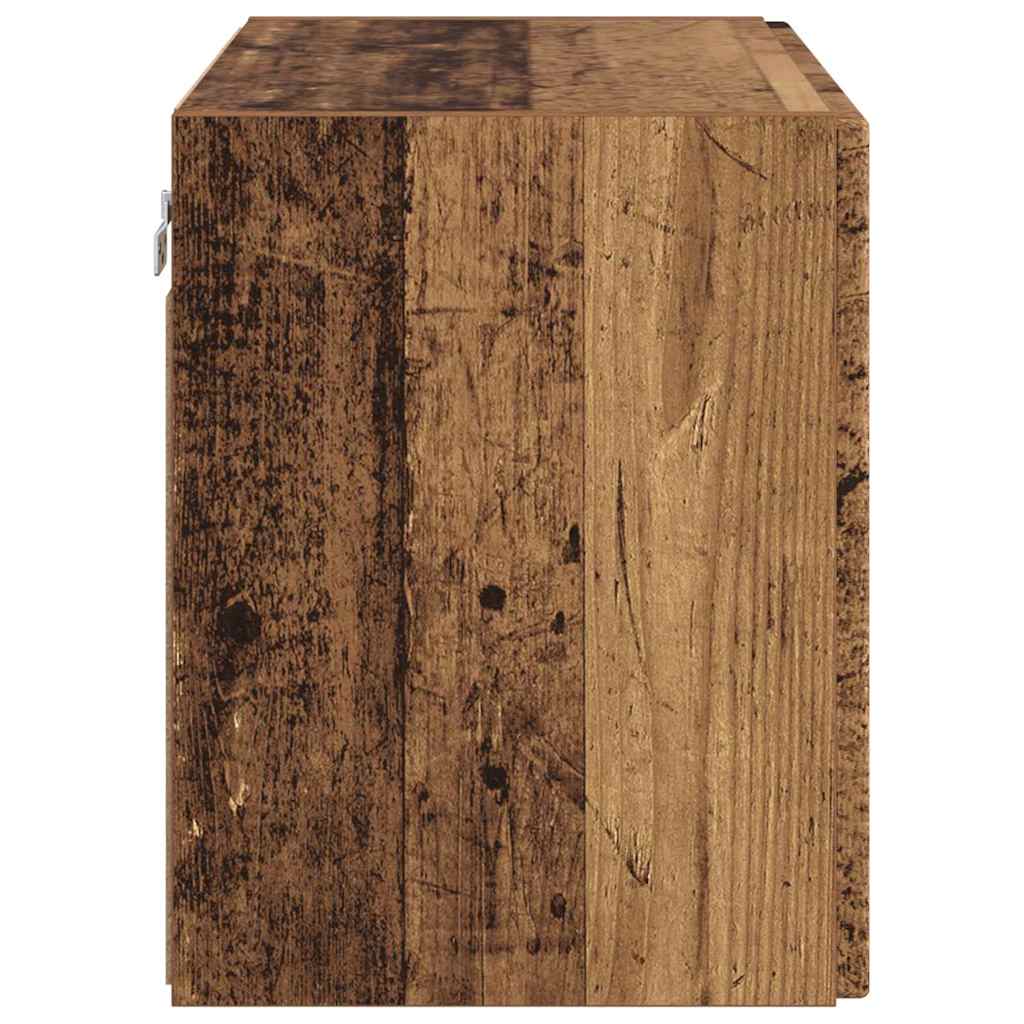vidaXL Szafka pod telewizor Stare drewno 59,5 x 31 x 40 cm