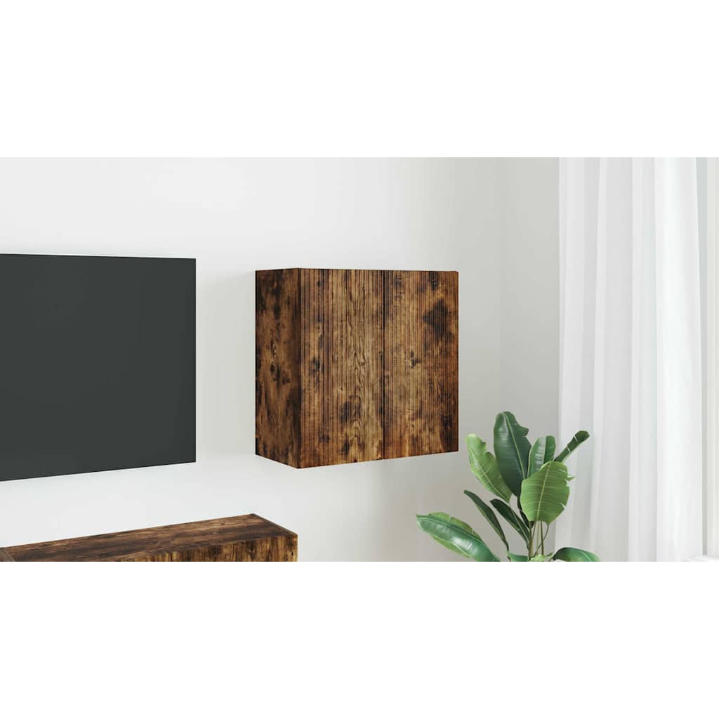 vidaXL Szafka pod telewizor 59,5 x 31 x 60 cm Dąb wędzony