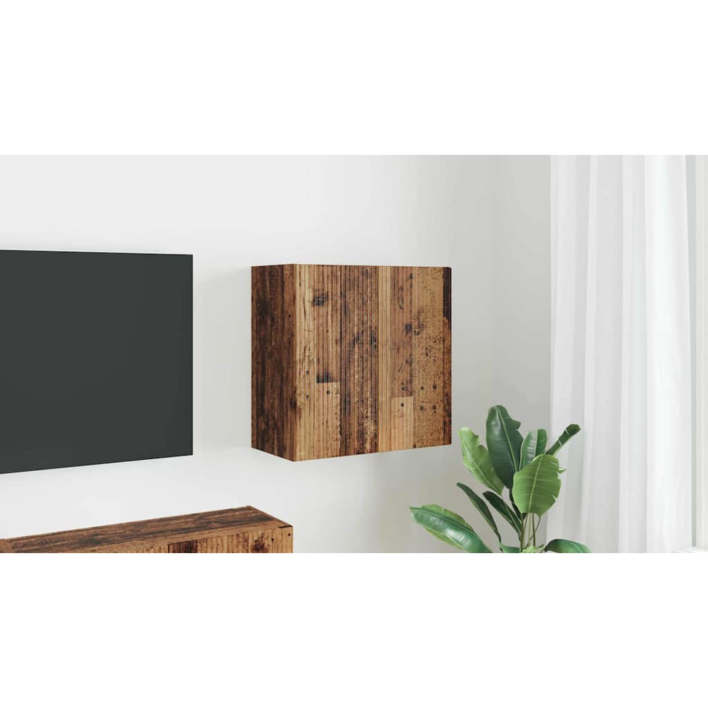 vidaXL Szafka pod telewizor 59,5 x 31 x 60 cm Stare drewno