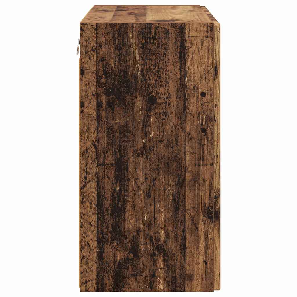 vidaXL Szafka pod telewizor Stare drewno 59,5 x 31 x 60 cm