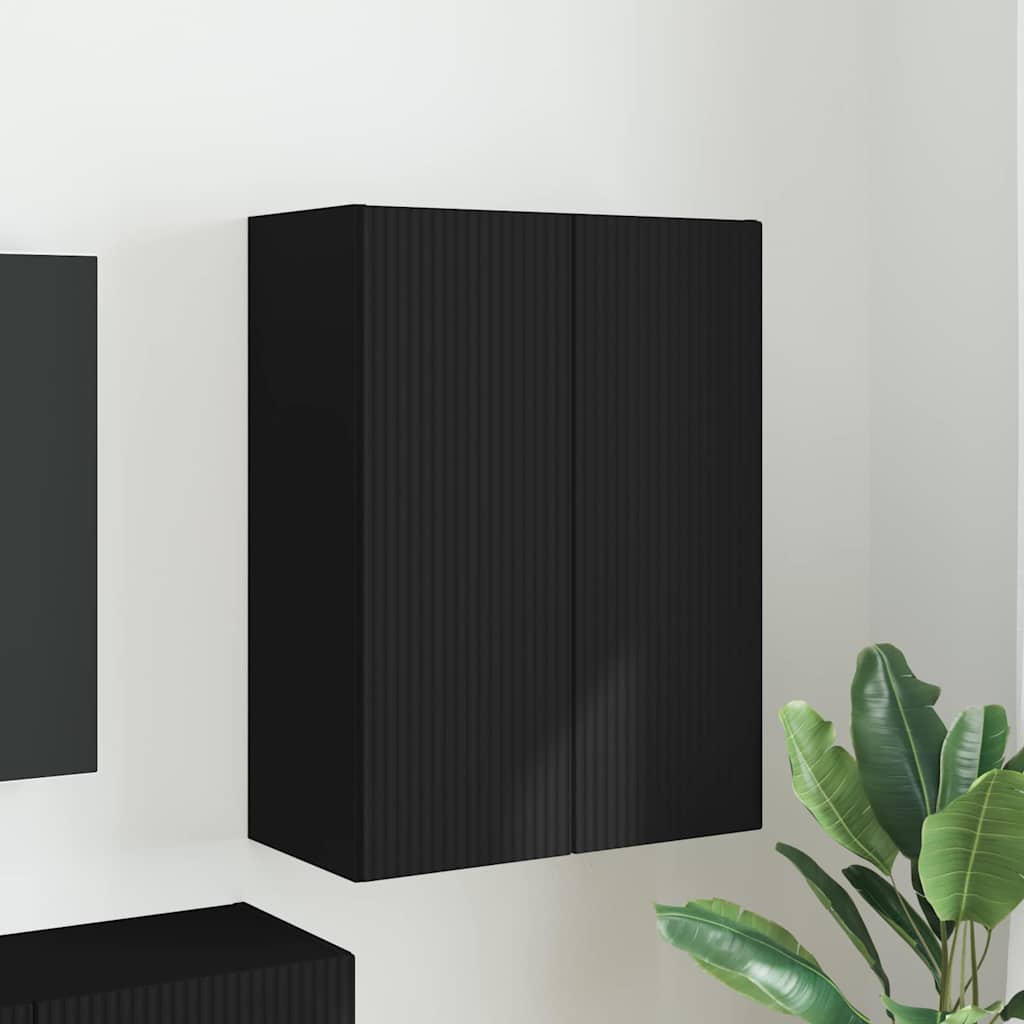 vidaXL Szafka pod telewizor Czarny 59,5 x 31 x 80 cm