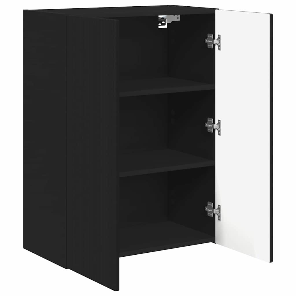 vidaXL Szafka pod telewizor Czarny 59,5 x 31 x 80 cm
