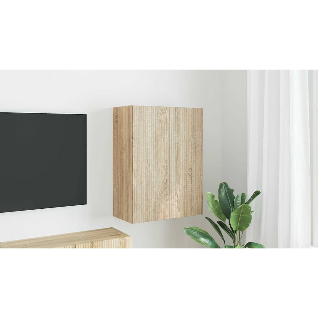 vidaXL Szafka pod telewizor 59,5 x 31 x 80 cm Dąb Sonoma