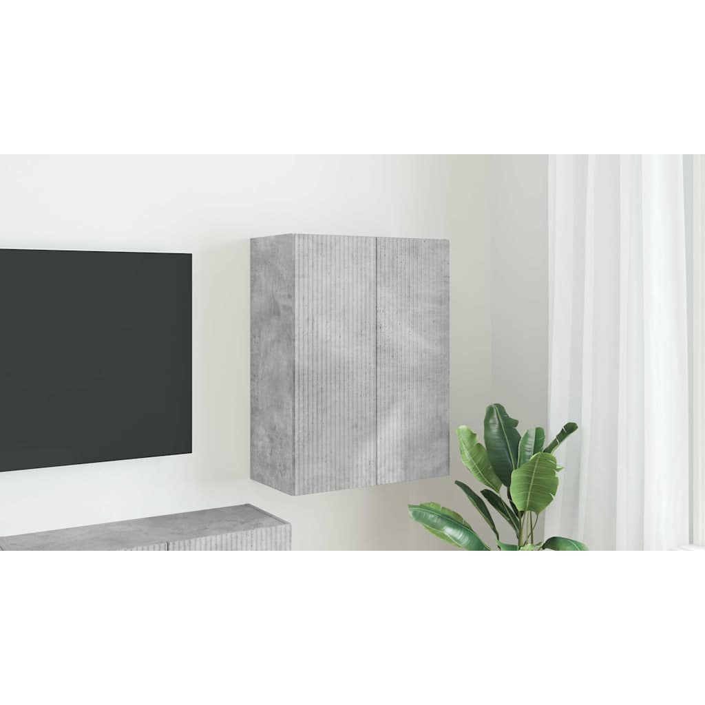 vidaXL Szafka pod telewizor 59,5 x 31 x 80 cm Betonowy szary