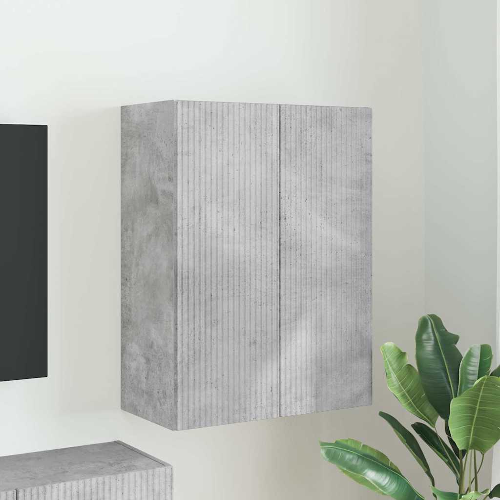 vidaXL Szafka pod telewizor Betonowy szary 59,5 x 31 x 80 cm