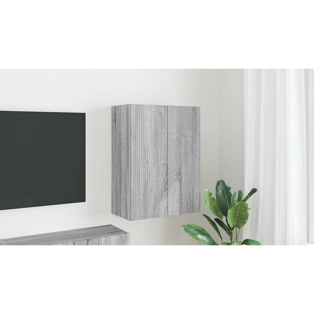 vidaXL Szafka pod telewizor 59,5 x 31 x 80 cm Szary Sonoma