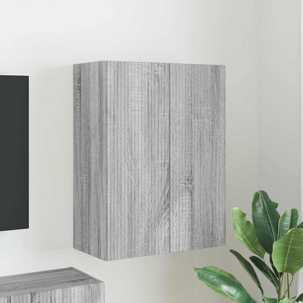 vidaXL Szafka pod telewizor Szary Sonoma 59,5 x 31 x 80 cm