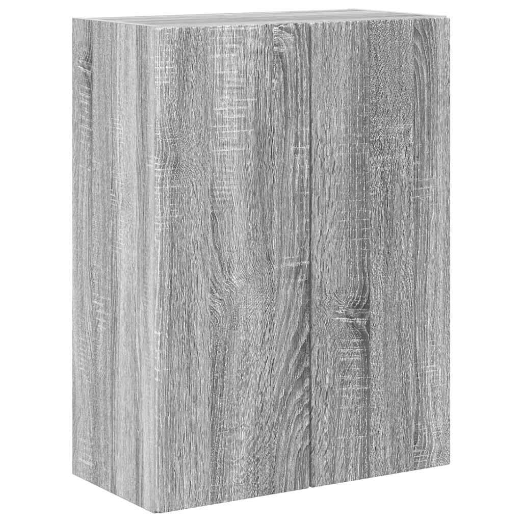 vidaXL Szafka pod telewizor Szary Sonoma 59,5 x 31 x 80 cm