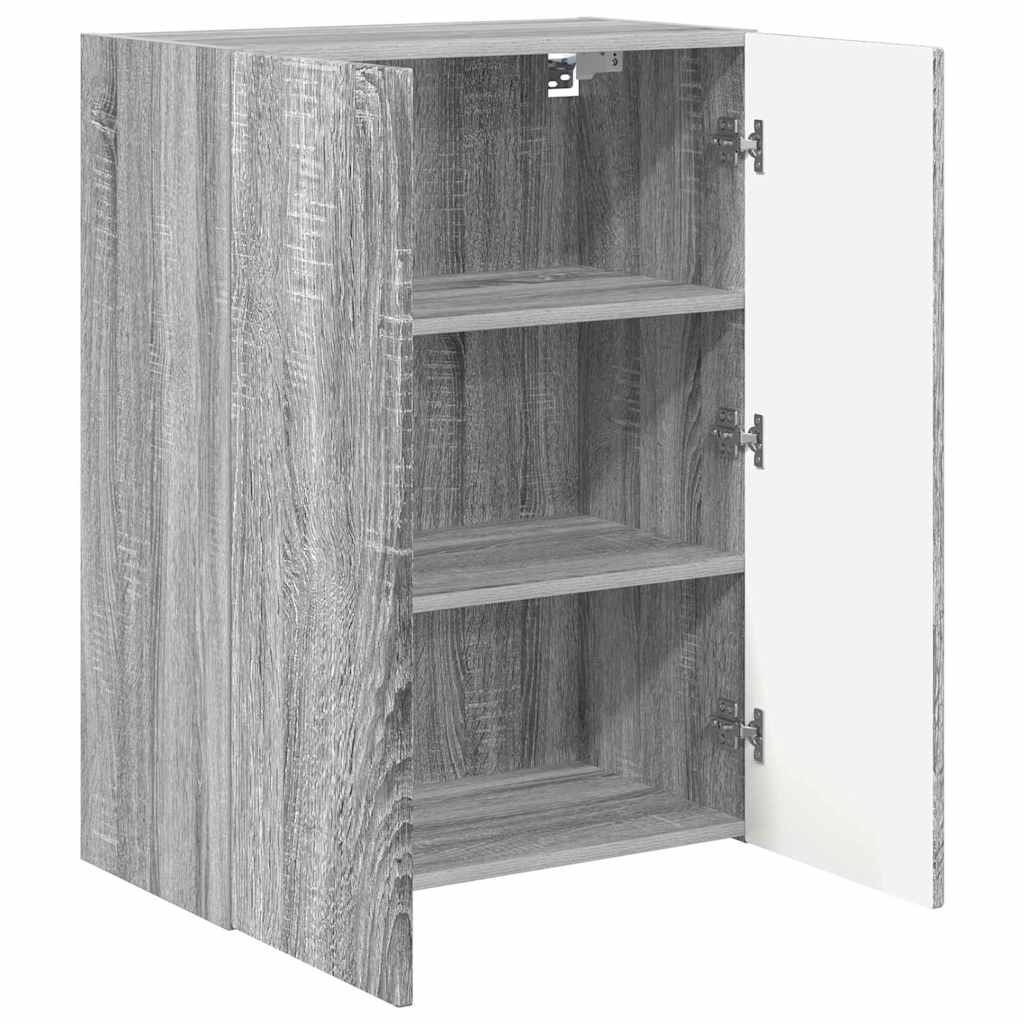 vidaXL Szafka pod telewizor Szary Sonoma 59,5 x 31 x 80 cm