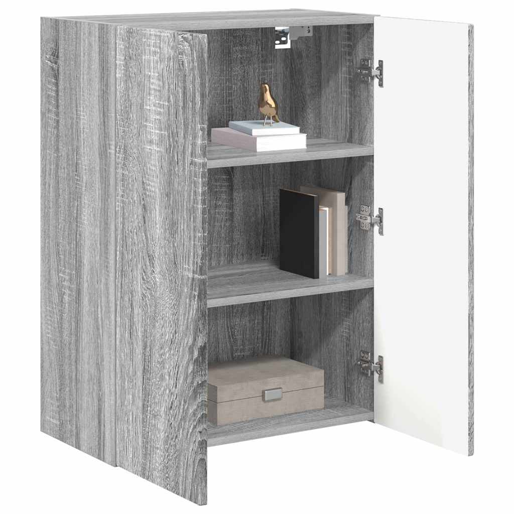 vidaXL Szafka pod telewizor Szary Sonoma 59,5 x 31 x 80 cm