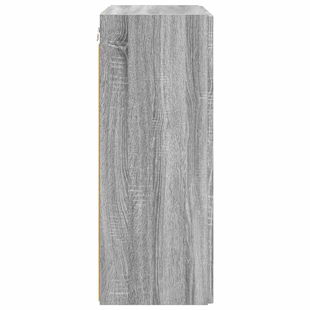 vidaXL Szafka pod telewizor Szary Sonoma 59,5 x 31 x 80 cm