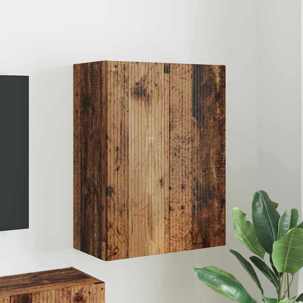 vidaXL Szafka pod telewizor Stare drewno 59,5 x 31 x 80 cm