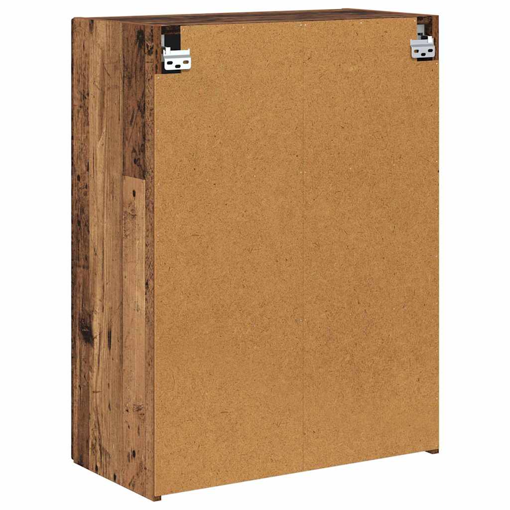 vidaXL Szafka pod telewizor Stare drewno 59,5 x 31 x 80 cm