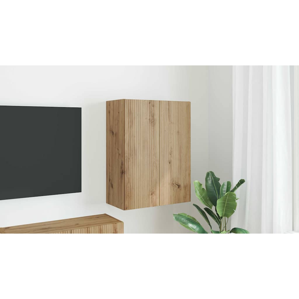 vidaXL Szafka pod telewizor Dąb rzemieślniczy 59,5 x 31 x 80 cm