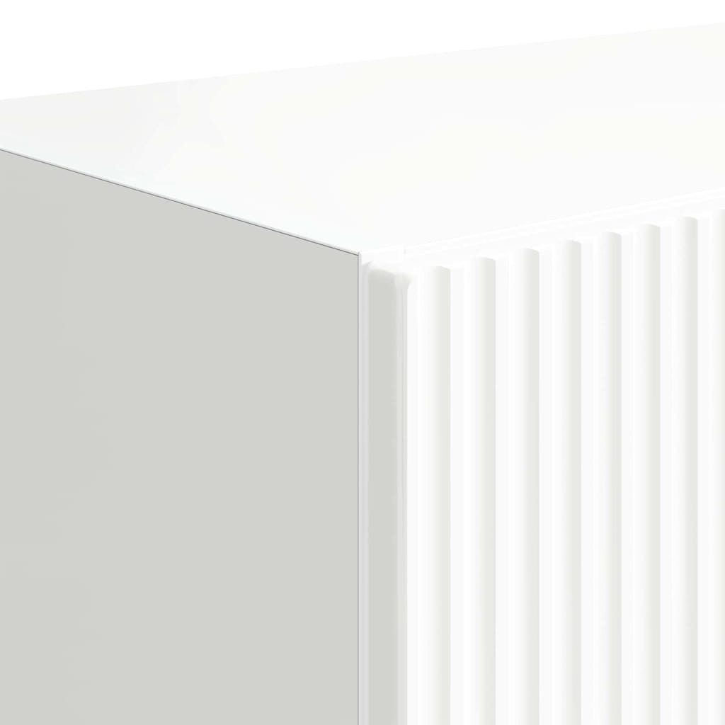 vidaXL Szafka pod telewizor Wysoki połysk biały 59,5 x 31 x 100 cm