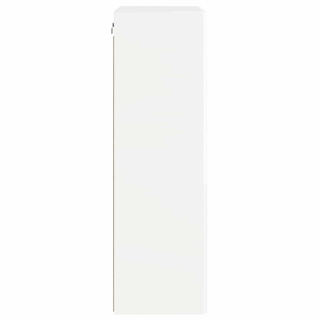 vidaXL Szafka pod telewizor 59,5 x 31 x 100 cm Wysoki połysk biały