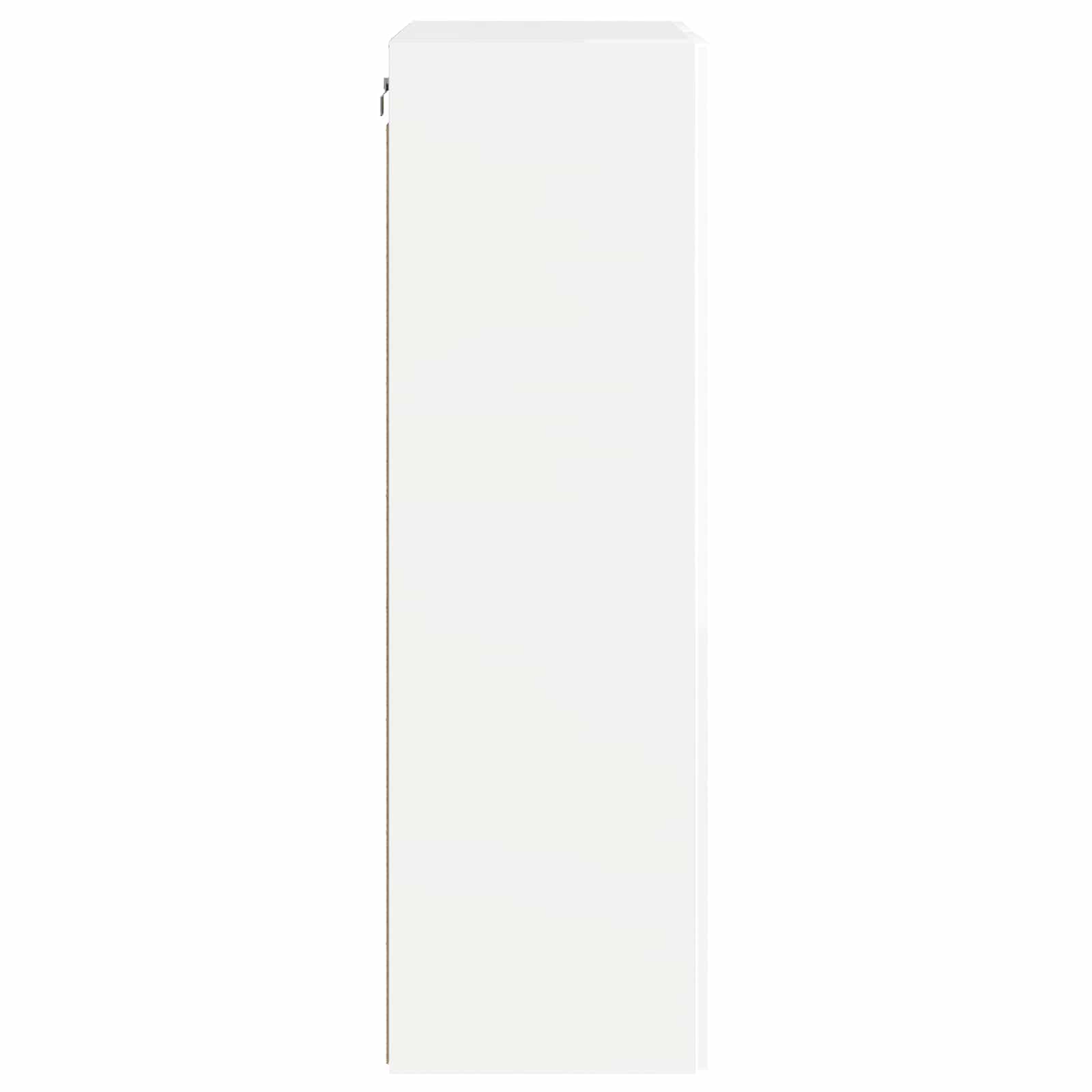 vidaXL Szafka pod telewizor 59,5 x 31 x 100 cm Wysoki połysk biały