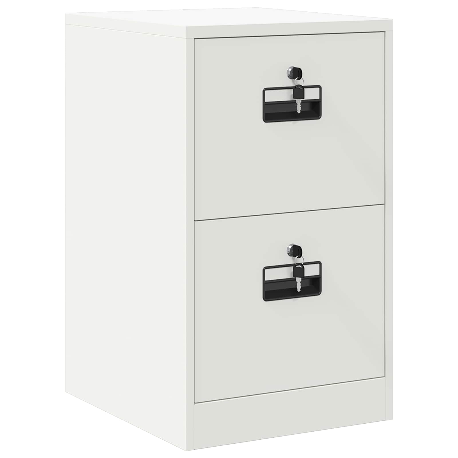 vidaXL Szafka na dokumenty Biały 44 x 50 x 74,5 cm Stal zimnowalcowana