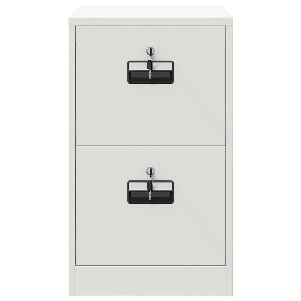 vidaXL Szafka na dokumenty Biały 44 x 50 x 74,5 cm Stal zimnowalcowana
