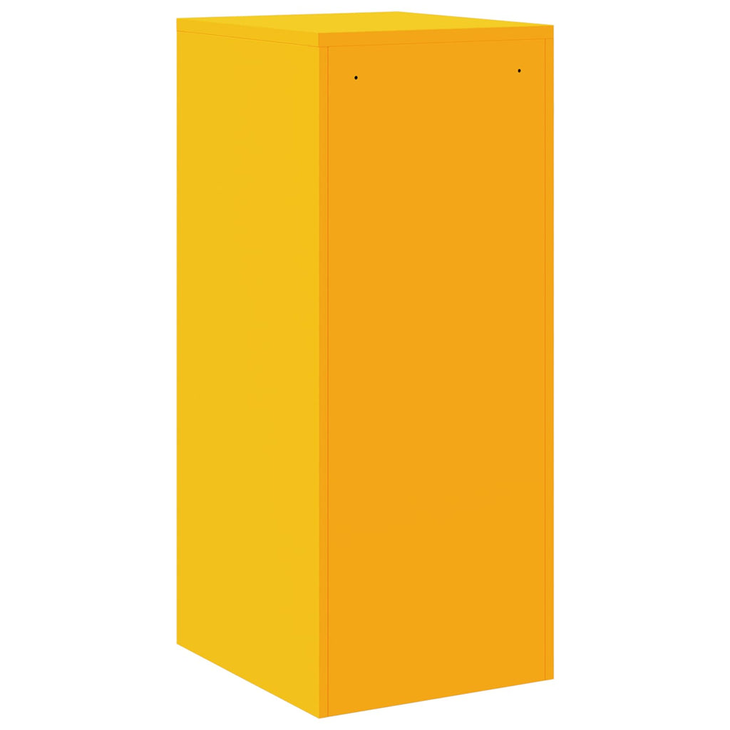 vidaXL Szafka na dokumenty Musztardowy Żółty 44 x 50 x 106.5 cm