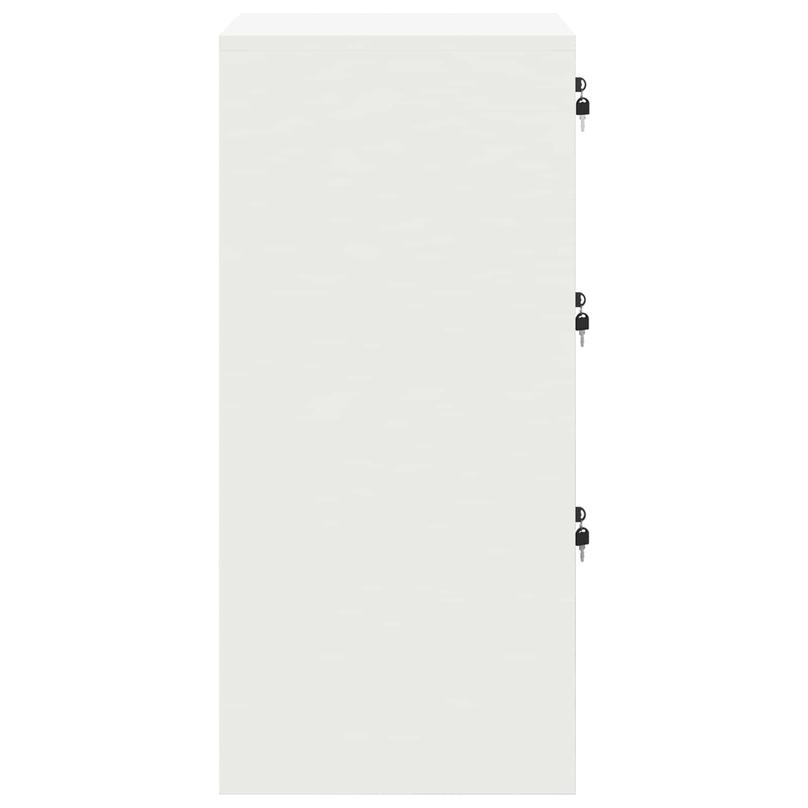 vidaXL Szafka na dokumenty z szufladą z półką Biały 44 x 50 x 106.5 cm