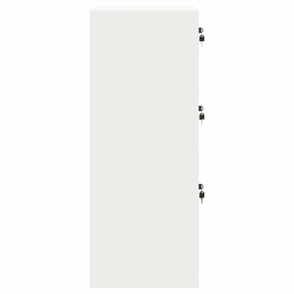 vidaXL Szafka na dokumenty z szufladą Biały 45,5 x 42 x 106,5 cm
