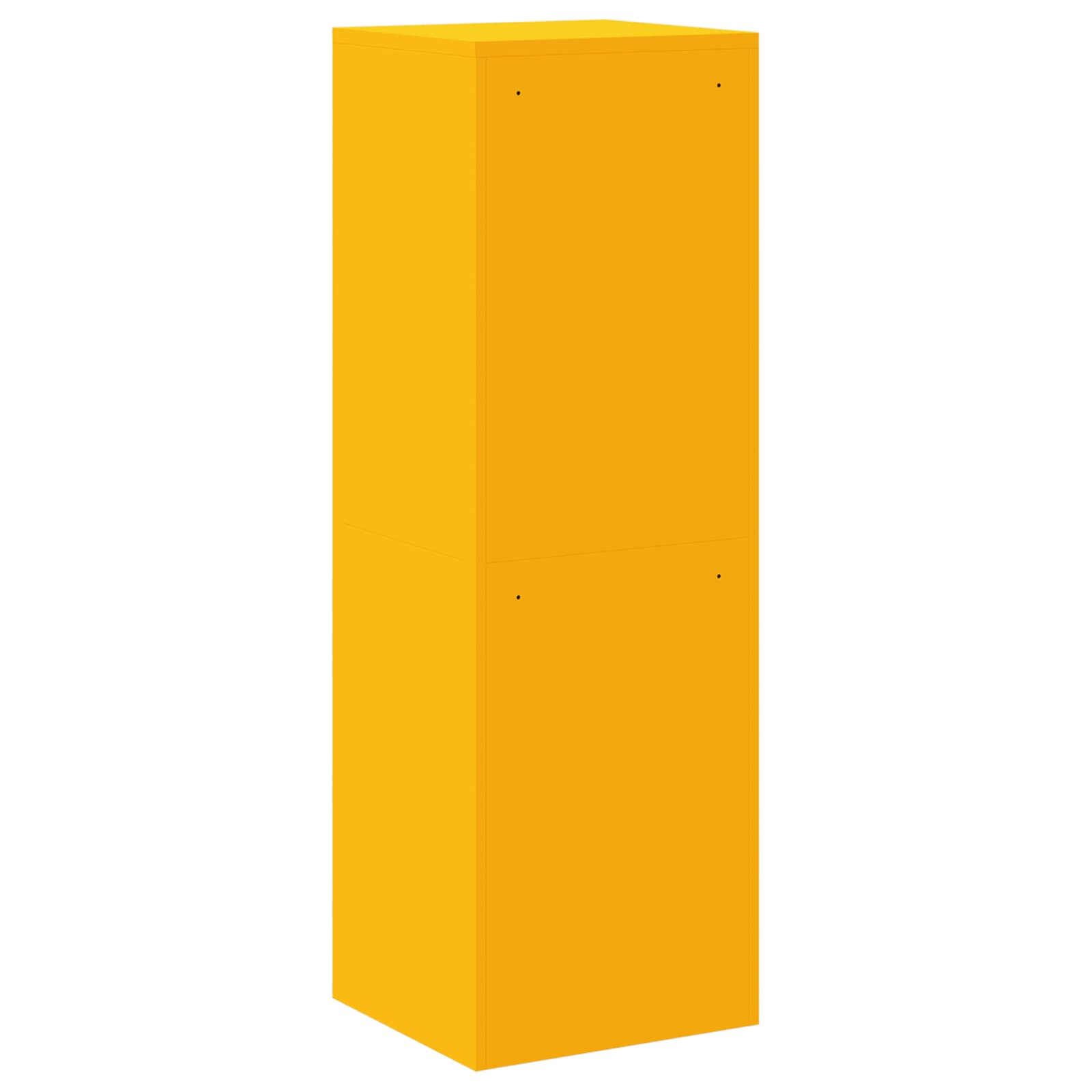 vidaXL Szafka na dokumenty Musztardowy Żółty 45,5 x 42 x 139 cm