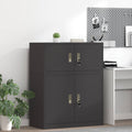 vidaXL Szafka do przechowywania Czarny 90 x 40 x 40 cm Stal