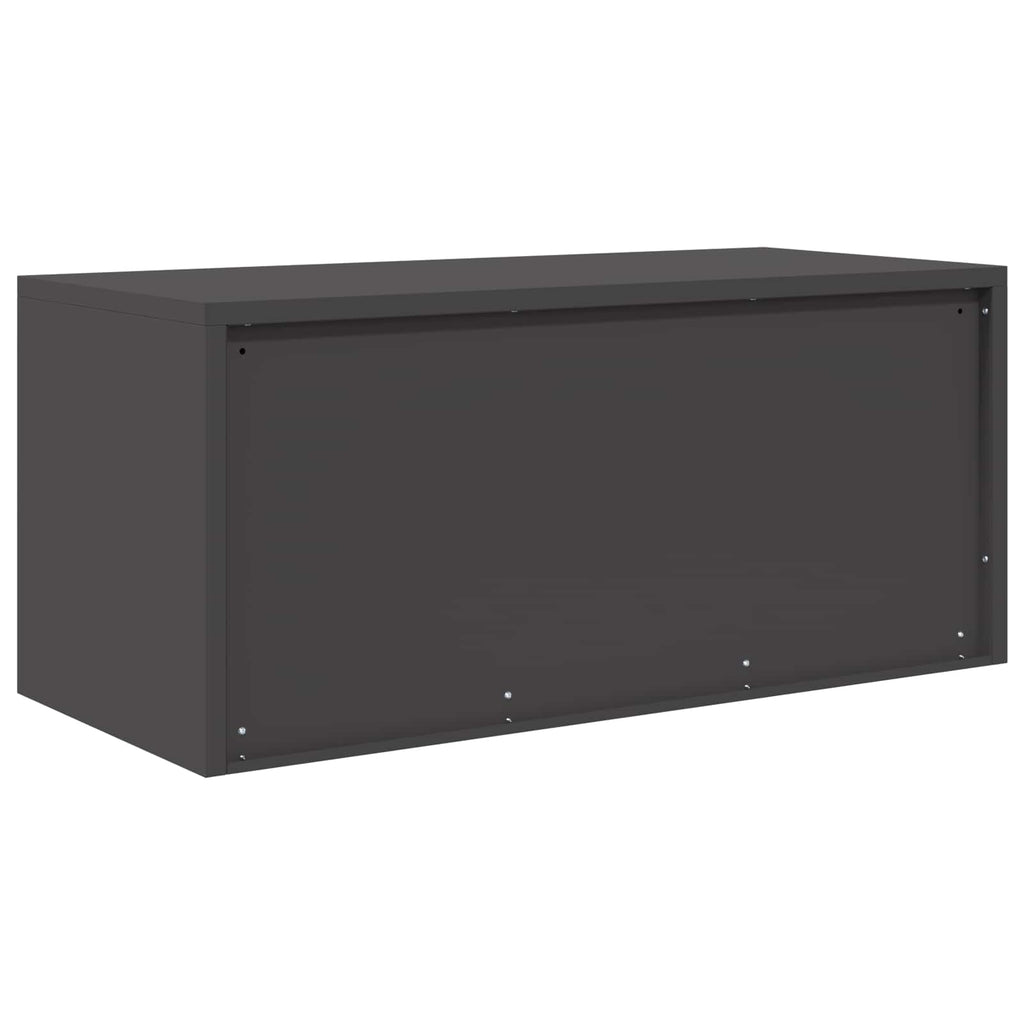 vidaXL Szafka do przechowywania Czarny 90 x 40 x 40 cm Stal